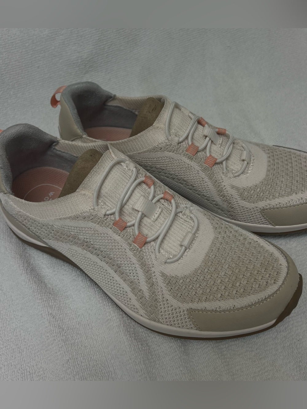 Ryka Walking Treads White and Cream Sneakers Sz 11 NWT